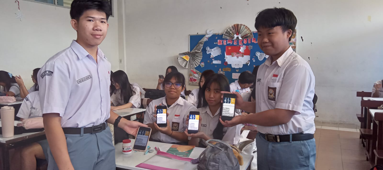 GSDLA students in a classroom in Indonesia